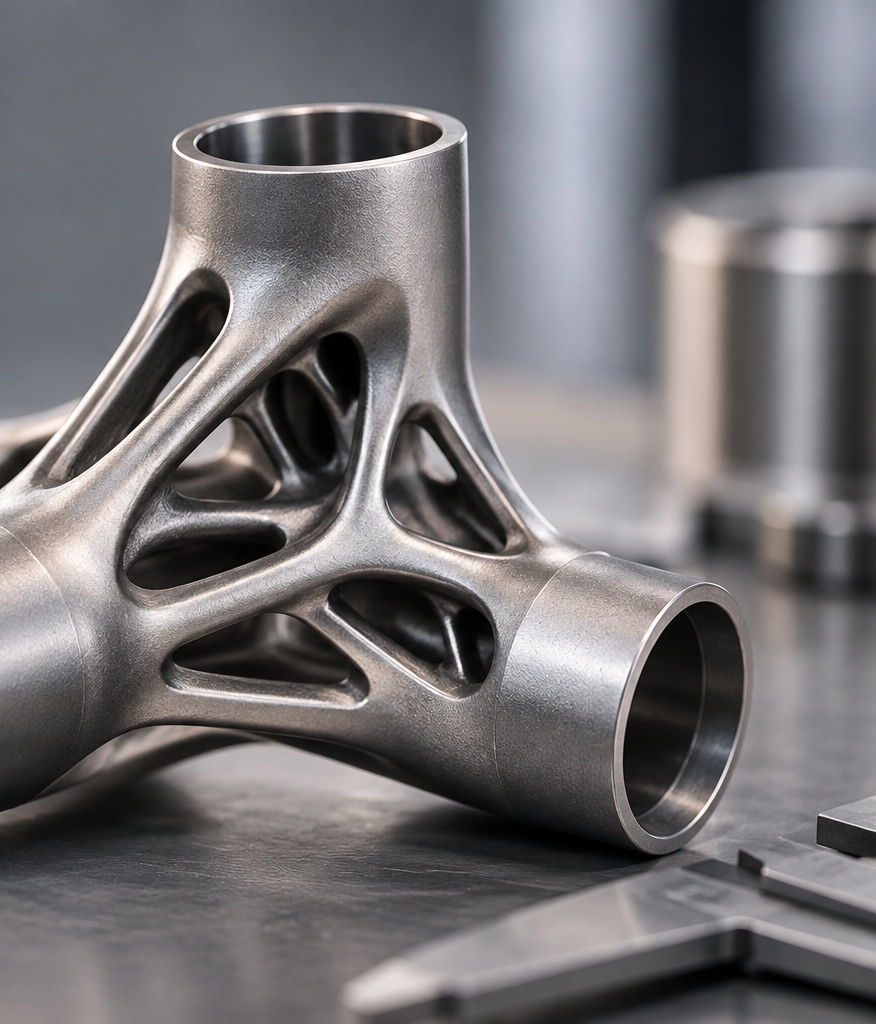 Industrielles Metallbauteil aus dem 3D printing